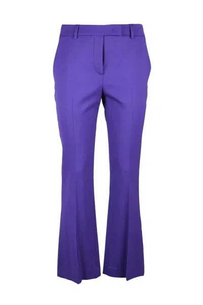 Ql2  Quelledue Straight Leg Trousers - Purple