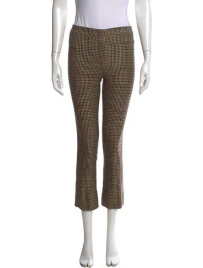 Pre-owned Ql2  Quelledue Virgin Wool Flared Pants In Multi
