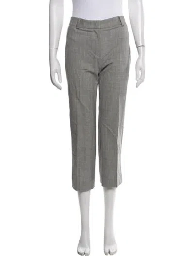Pre-owned Ql2  Quelledue Virgin Wool Straight Leg Pants In Grey