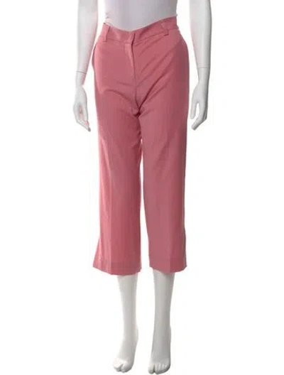 Pre-owned Ql2  Quelledue Virgin Wool Wide Leg Pants In Pink