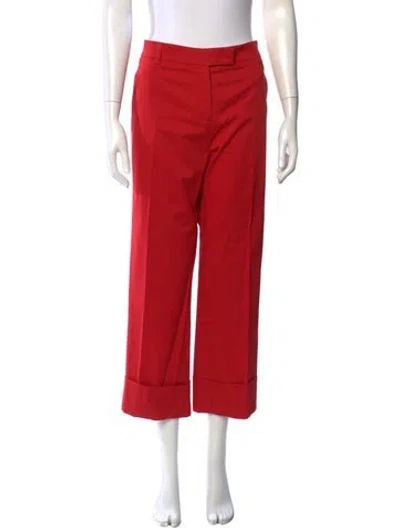 Pre-owned Ql2  Quelledue Wide Leg Pants In Red
