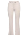 Ql2  Quelledue Ql2 Quelledue Woman Pants Beige Size 12 Cotton, Elastane