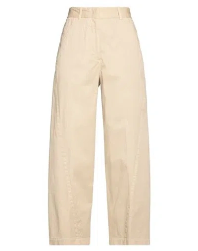 Ql2  Quelledue Ql2 Quelledue Woman Pants Beige Size 4 Cotton, Elastane In Neutral