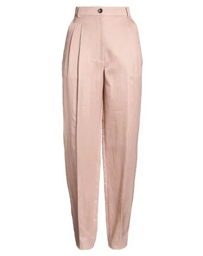 Ql2  Quelledue Ql2 Quelledue Woman Pants Blush Size 8 Viscose, Cotton, Linen In Pink