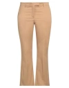 Ql2  Quelledue Ql2 Quelledue Woman Pants Camel Size 10 Cotton, Elastane In Beige