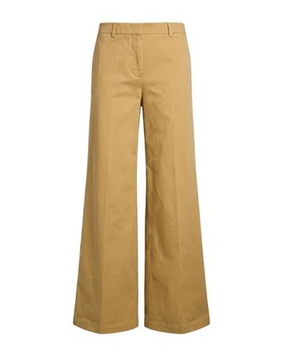 Ql2  Quelledue Ql2 Quelledue Woman Pants Camel Size 2 Cotton, Elastane In Beige