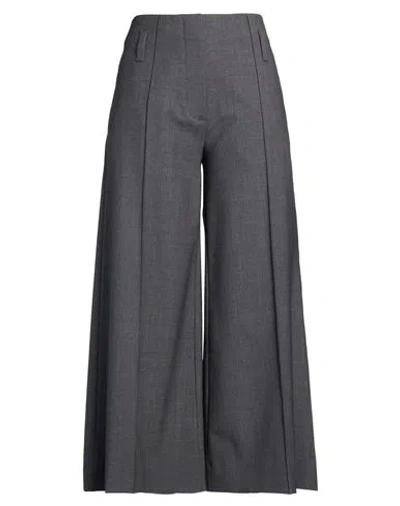 Ql2  Quelledue Ql2 Quelledue Woman Pants Charcoal Size 8 Virgin Wool, Polyamide, Elastane In Black