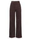 Ql2  Quelledue Ql2 Quelledue Woman Pants Chocolate Brown Size 4 Cotton, Elastane