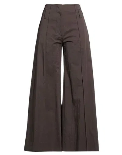 Ql2  Quelledue Ql2 Quelledue Woman Pants Dark Brown Size 6 Cotton, Elastane