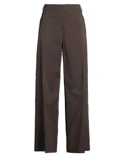 Ql2  Quelledue Ql2 Quelledue Woman Pants Dark Brown Size 8 Cotton, Elastane