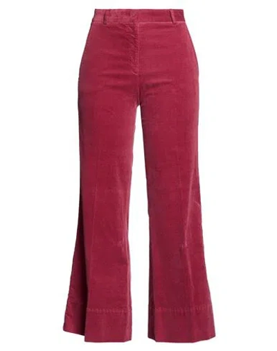 Ql2  Quelledue Ql2 Quelledue Woman Pants Garnet Size 2 Cotton, Elastane In Red
