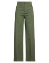 Ql2  Quelledue Ql2 Quelledue Woman Pants Green Size 4 Cotton, Elastane In Green