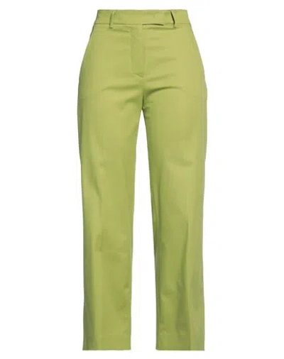 Ql2  Quelledue Ql2 Quelledue Woman Pants Green Size 8 Cotton, Elastane