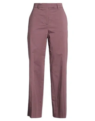 Ql2  Quelledue Ql2 Quelledue Woman Pants Grey Size 8 Cotton, Elastane In Brown