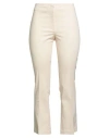 Ql2  Quelledue Ql2 Quelledue Woman Pants Ivory Size 12 Cotton, Elastane In White