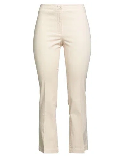 Ql2  Quelledue Ql2 Quelledue Woman Pants Ivory Size 12 Cotton, Elastane