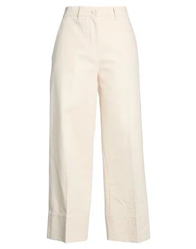 Ql2  Quelledue Ql2 Quelledue Woman Pants Ivory Size 12 Cotton In White