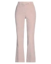 Ql2  Quelledue Ql2 Quelledue Woman Pants Light Brown Size 10 Cotton, Elastane In Beige