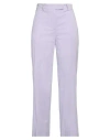 Ql2  Quelledue Ql2 Quelledue Woman Pants Lilac Size 6 Cotton, Elastane In Purple