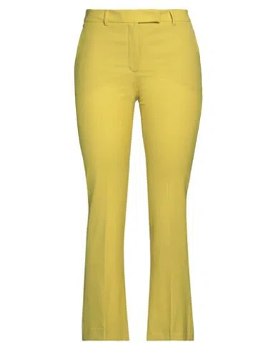 Ql2  Quelledue Ql2 Quelledue Woman Pants Marigold Size 4 Virgin Wool, Polyamide, Elastane In Yellow