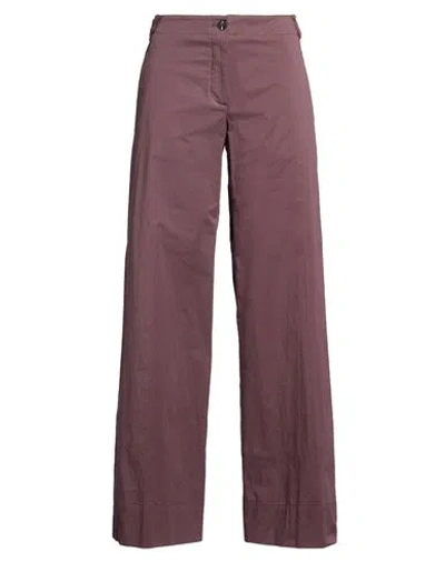 Ql2  Quelledue Ql2 Quelledue Woman Pants Mauve Size 6 Cotton, Elastane In Brown