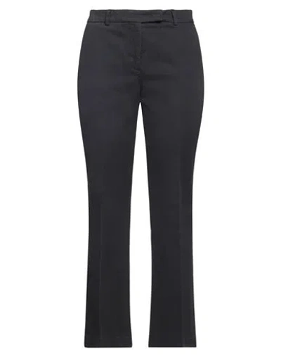 Ql2  Quelledue Ql2 Quelledue Woman Pants Midnight Blue Size 6 Cotton, Elastane In Black