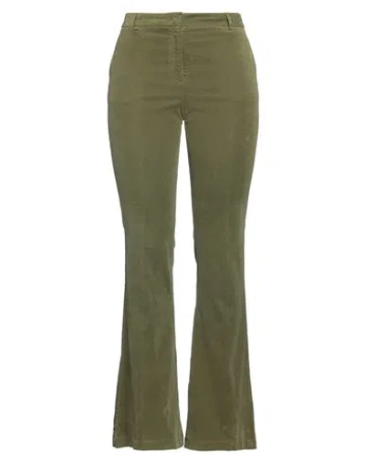 Ql2  Quelledue Ql2 Quelledue Woman Pants Military Green Size 10 Cotton, Elastane