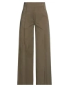 Ql2  Quelledue Ql2 Quelledue Woman Pants Military Green Size 2 Cotton, Elastane