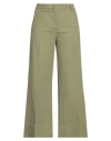 Ql2  Quelledue Ql2 Quelledue Woman Pants Military Green Size 6 Linen, Cotton