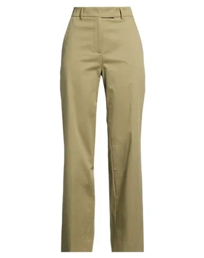 Ql2  Quelledue Ql2 Quelledue Woman Pants Military Green Size 8 Cotton, Elastane