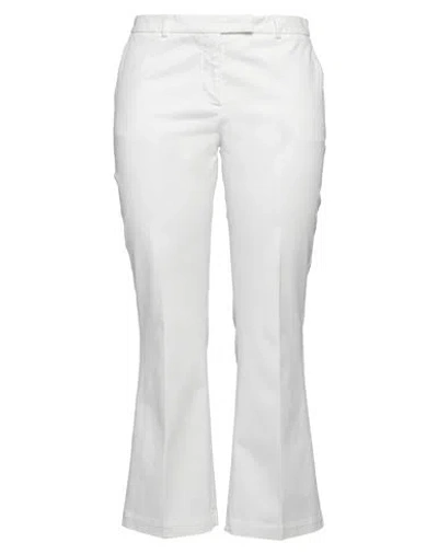 Ql2  Quelledue Ql2 Quelledue Woman Pants Off White Size 10 Cotton, Elastane