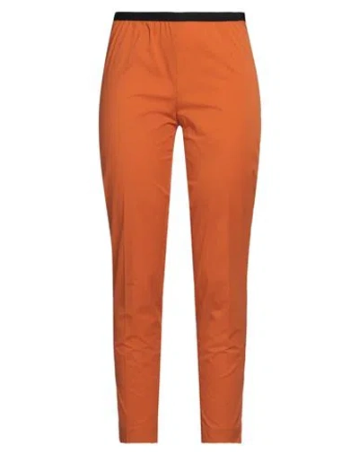 Ql2  Quelledue Ql2 Quelledue Woman Pants Orange Size 8 Cotton, Elastane