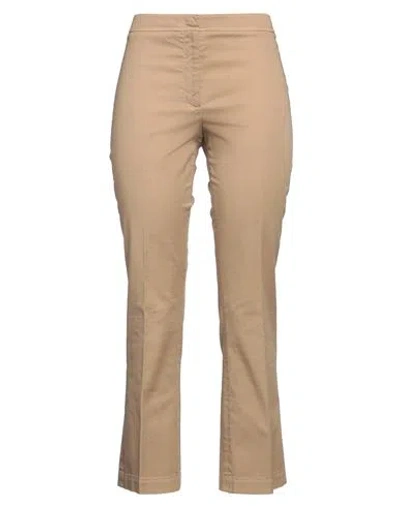 Ql2  Quelledue Ql2 Quelledue Woman Pants Sand Size 6 Cotton, Elastane