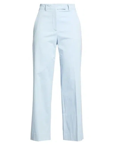 Ql2  Quelledue Ql2 Quelledue Woman Pants Sky Blue Size 12 Cotton, Elastane
