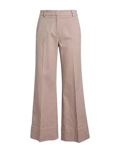 Ql2  Quelledue Ql2 Quelledue Woman Pants Taupe Size 6 Cotton, Elastane In Gray
