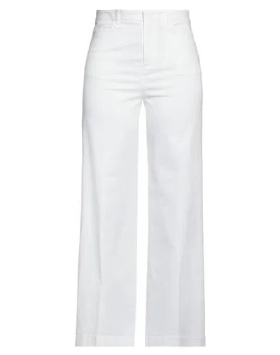 Ql2  Quelledue Ql2 Quelledue Woman Pants White Size 10 Cotton, Elastane