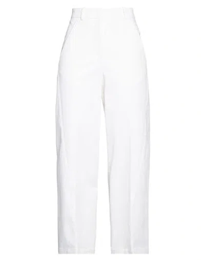 Ql2  Quelledue Ql2 Quelledue Woman Pants White Size 8 Cotton, Elastane