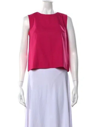 Pre-owned Ql2  Quelledue Wool Crew Neck Top In Pink