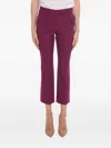 Ql2 Single-pleat Cropped Trousers In Pink