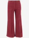 Ql2 Stretch Cotton Melody Pants In Red