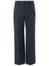 Ql2 Navy Blue Stretch Cotton Pants