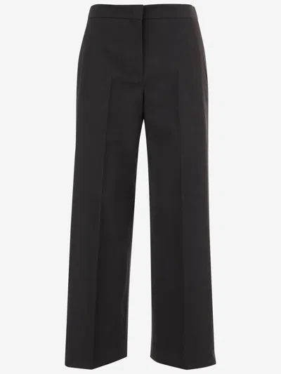 Ql2 Stretch Cotton Pants In Black