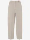 Ql2 Stretch Cotton Pants In Ivory