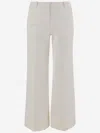 Ql2 Linen And Cotton Pants In White