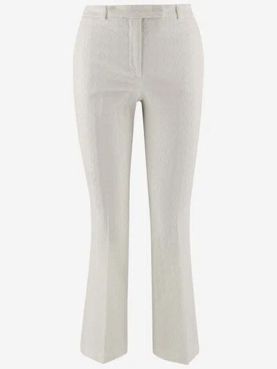 Ql2 Stretch Cotton Pants In White