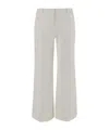 Ql2 Linen And Cotton Pants In White