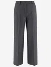 Ql2 Stretch Wool Trousers In Gray