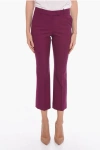Ql2 Virgin Wool Front-pleated Trousers With Cropped Leg