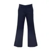 Ql2 Wide Leg Tailored Pant With Flared Hem And Versatile Pockets In Pink