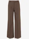 Ql2 Melody Wide-leg Pants In Brown